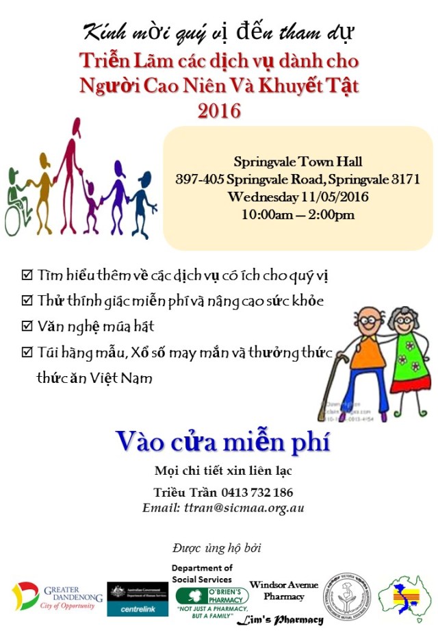 Aged &amp; Disability Expo 2016 (Viet)
